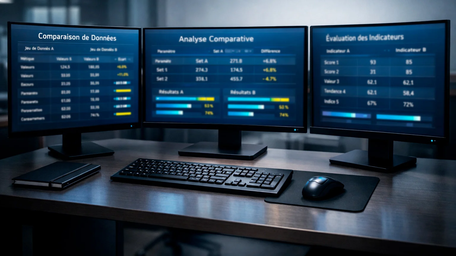 Multiple écrans d'ordinateur affichant des comparateurs de cotes
